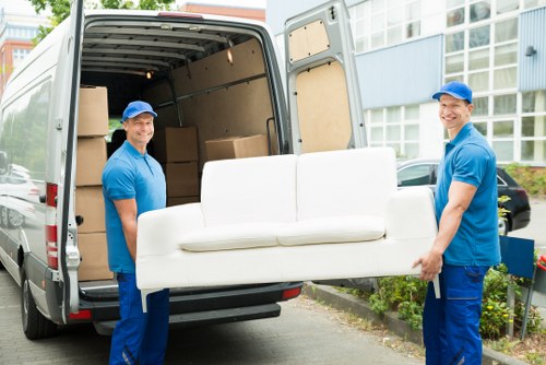 Business relocation team supporting office removals in Thorntonheath